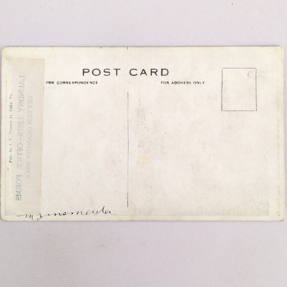 Observatory Mt Joy Valley Forge Park Pennsylvania 1910s B&W Litho Postcard PA PC - Picture 2 of 2